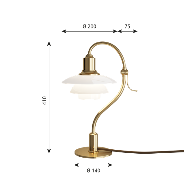 PH 2/2 Question Mark Table Lamp | Poul Henningsen | Louis Poulsen